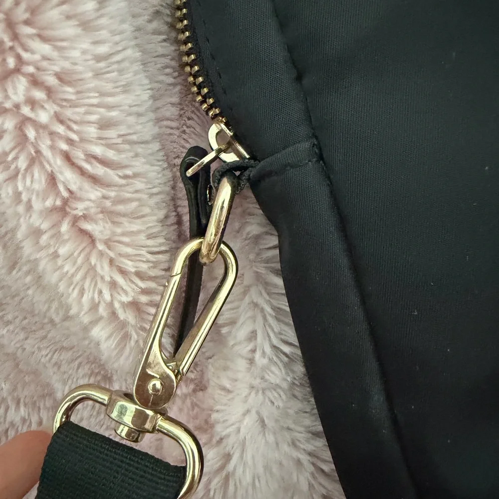 kate spade Black Nylon Laptop Tote with Gold Spade Emblem